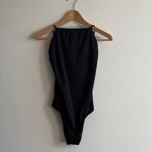 Courreges Elegant Black Women's One-Piece Swimsuit